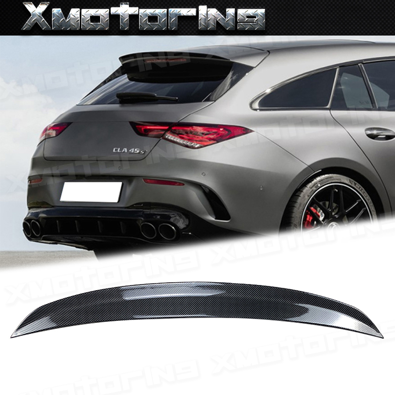 XM碳纖維精品 BENZ CLA SB X118 碳纖維 亮黑尾翼 鴨尾 實體店面 AMG款 CLA250 CLA35