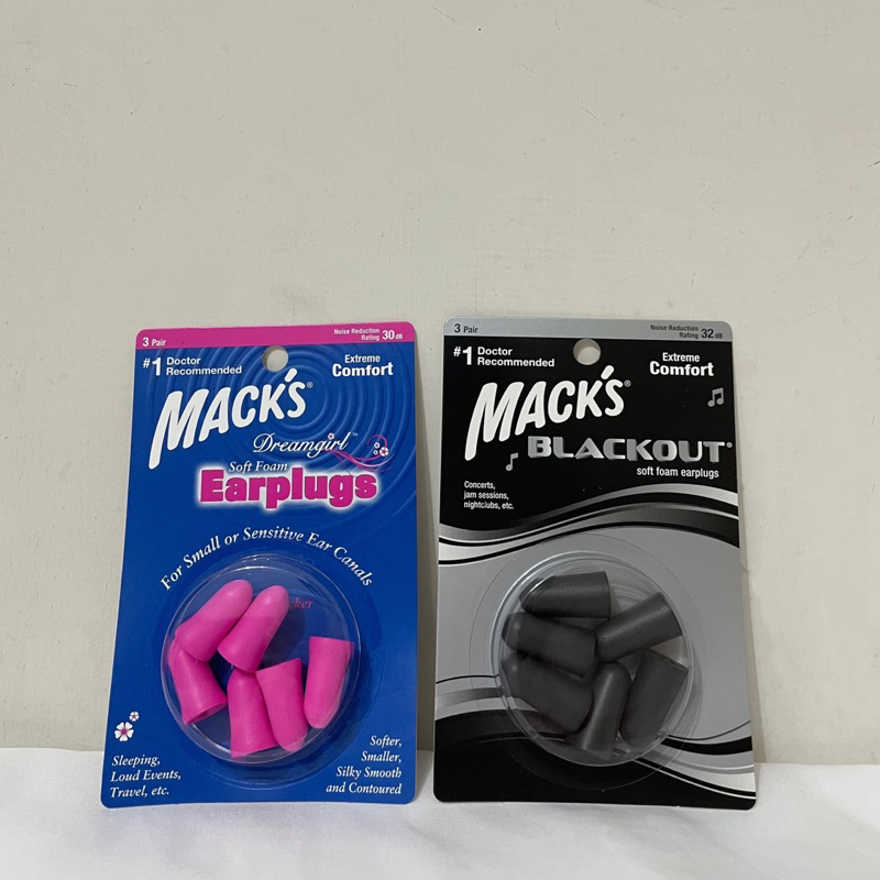 美國 Mack's 泡棉 降噪 耳塞 3副裝 附贈收納盒