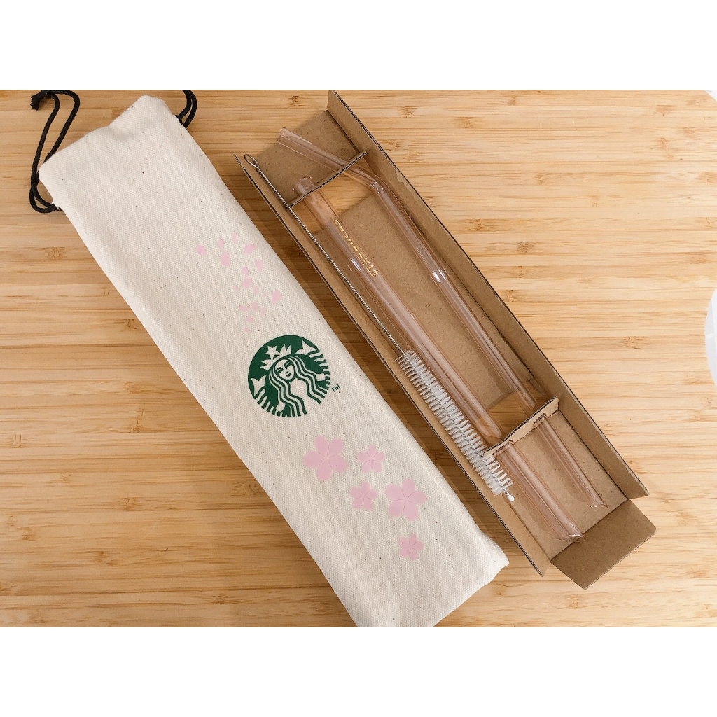 星巴克 starbucks 品牌玻璃吸管組 粉彩玻璃吸管組