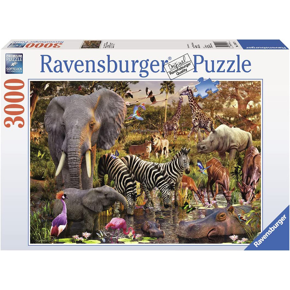 德國Ravensburger 維寶拼圖 非洲動物(3000P) RV17037