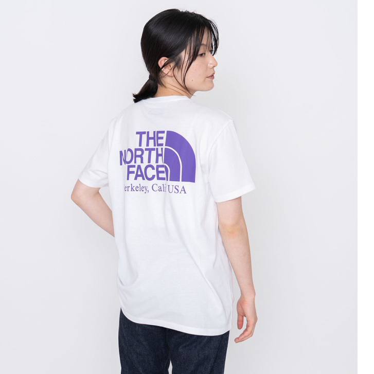 北臉 The north face 紫標  小口袋短袖T恤 男女同款短T