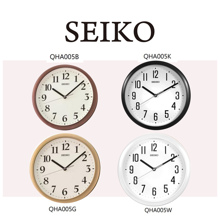 【WANgT】SEIKO日本精工 QHA005 極簡簡約文青風數字指針壁掛鐘