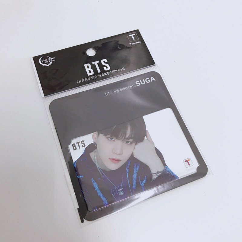 💜BTS SUGA T-money 鏡面交通卡 交通卡 Tmoney