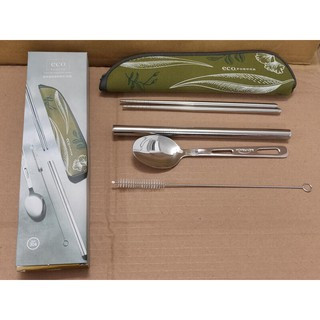 (板橋雜貨店) 法國品牌 FU eco 304不鏽鋼餐具五件組 原價299元