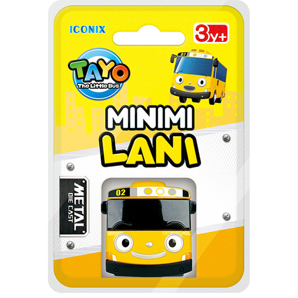 ☆勳寶玩具舖【現貨】ICONIX TAYO 迷你合金小巴士 妮妮 MINIMI LANI 橘色