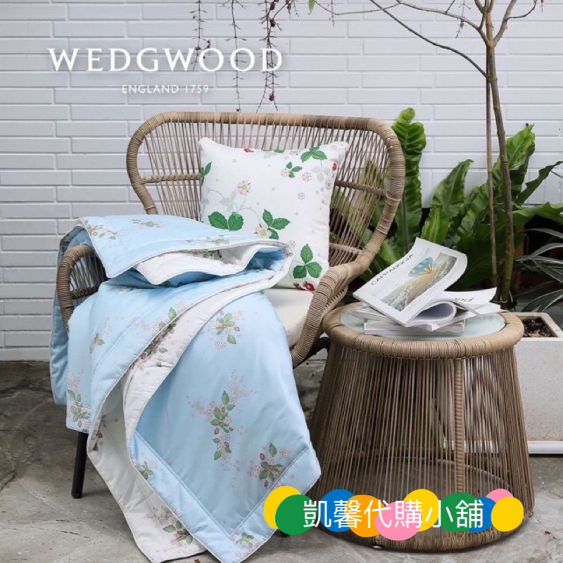 《WEDGWOOD》 300織長纖純棉印花單人涼被 150x195cm
