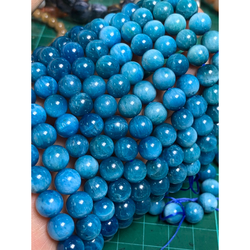 117 頂級晶體超美貓眼強 藍磷輝石 藍磷灰石 手珠 手串 手鍊 A
