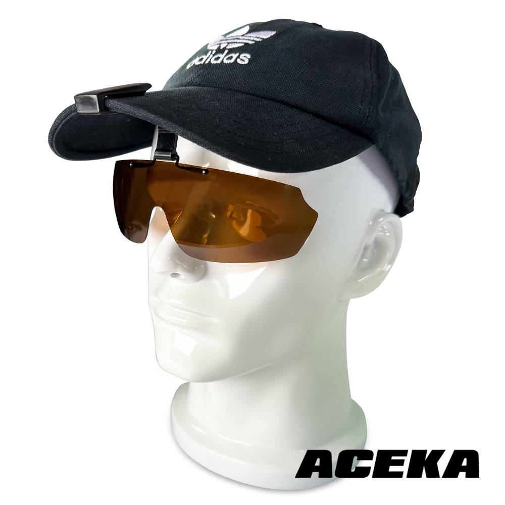 【ACEKA】METRO系列 栗子棕夾帽式太陽眼鏡 帽夾 釣魚眼鏡 可上掀太陽眼鏡 偏光鏡片