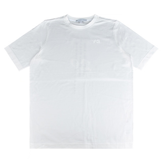 Y-3 20週年紀念小白字LOGO短袖T恤(男款/白)