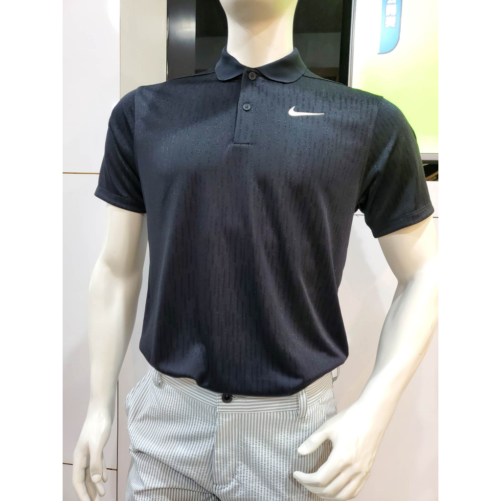 歐瑟-NIKE GOLF DRI-FIT VICTORY男子高爾夫球衫(黑色)DV8538-010