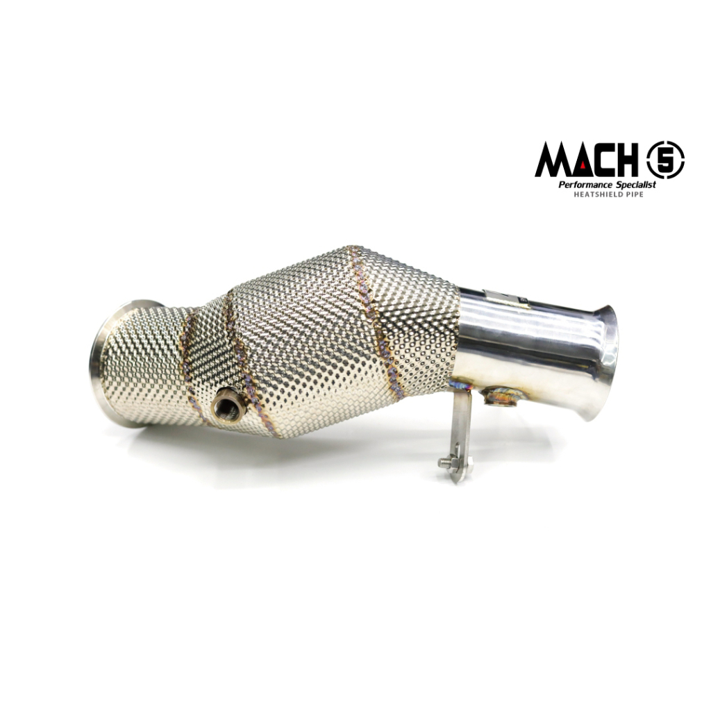 KP擎利國際 MACH5當派 F20 / F21 M140 N55 3.0T 高流量帶三元催化頭段 排氣管
