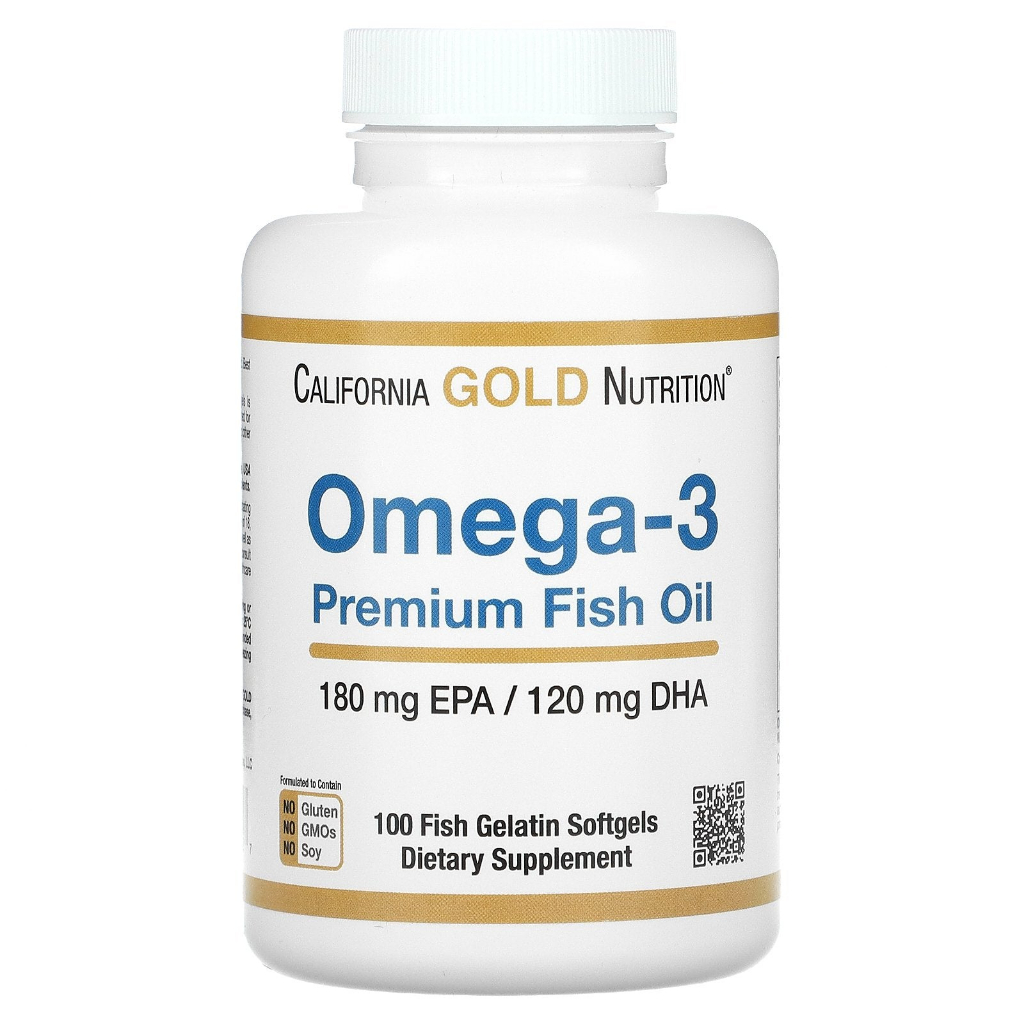 現貨 California Gold Nutrition 魚油 Omega-3 100 粒現貨 最新效期至 202505