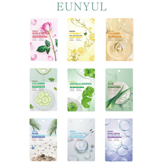 韓國EUNYUL極淨面膜單片 22ml Q10/小黃瓜/玫瑰胜肽/玻尿酸/珍珠/維他命C/膠原蛋白/積雪草/蘆薈【佳瑪】