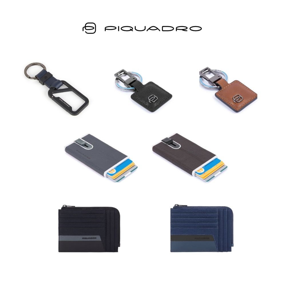真皮卡片夾/鑰匙圈-RFID防盜-多款任選組合