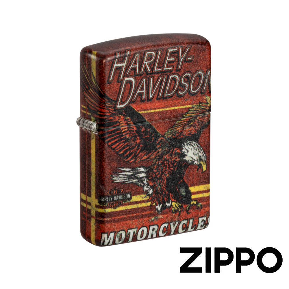 ZIPPO Harley-Davidson®振翅紅鷹防風打火機 美國設計 官方正版 現貨 禮物 終身保固 48602