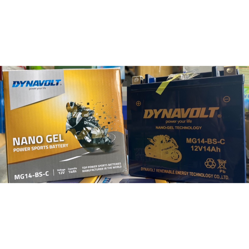 全新DYNAVOLT MG14-BS-C  替換YTX14-BS GTX14 -BS 14號電池電池