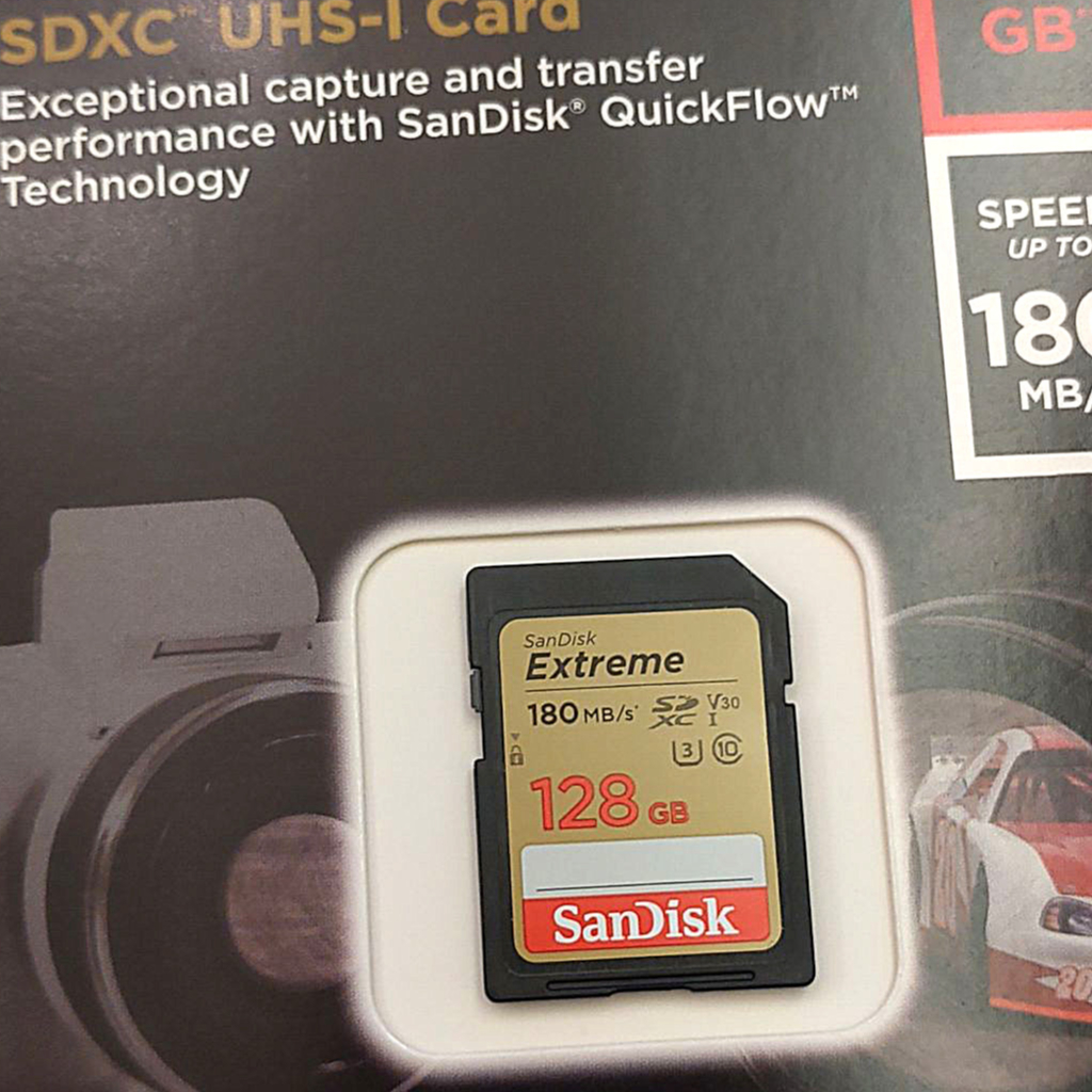 SanDisk 128GB 128G SDXC Extreme 180MB/s SD 4K U3 V30 相機記憶卡
