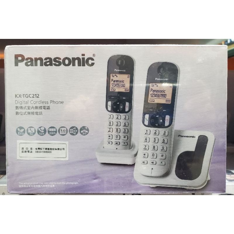 【小如的店】COSTCO好市多代購~Panasonic 國際牌 數位無線雙子機免持擴音型電話(1入) 116131