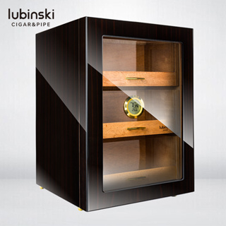 【LUBINSKI/魯賓斯基】三層大容量 雪茄盒 透視窗雪松木雪茄櫃 雪茄展示保濕盒