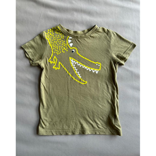 二手童衣童裝-男童 mothercare 墨綠色鱷魚🐊T恤/短袖上衣 #3-4years(104cm)