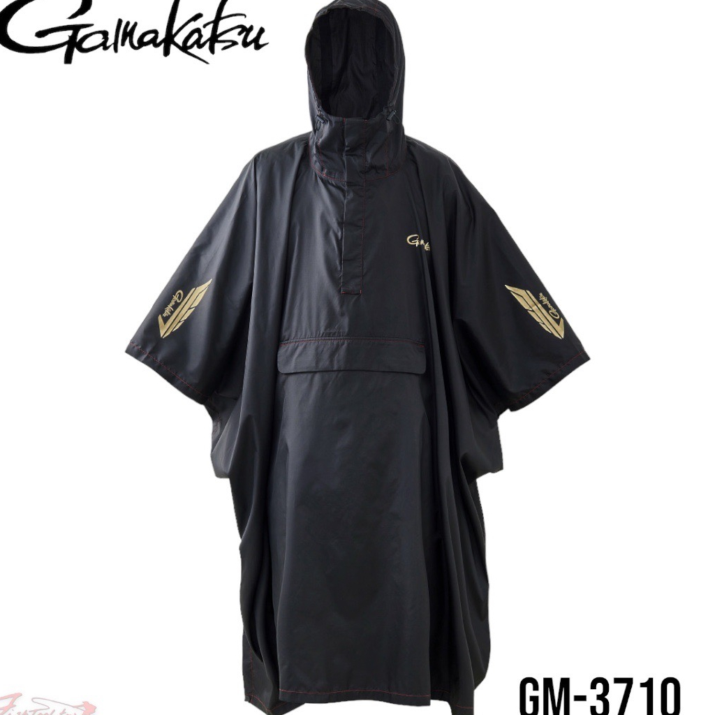 星期二釣具《gamakatsu》 GM-3710 黑色小飛俠雨衣 全罩式雨衣 F