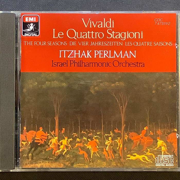 企鵝三星/Vivaldi韋瓦第- 「四季」小提琴協奏曲 Perlman帕爾曼/小提琴 德國Sonopress版無ifpi