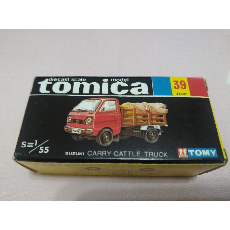 Tomica Tomy 絕版 稀有
黑盒日製 39 家畜牧運車(紅頭豬頭)

