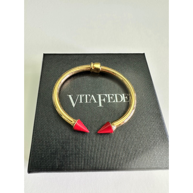 Vita Fede 手環（細）紅石
