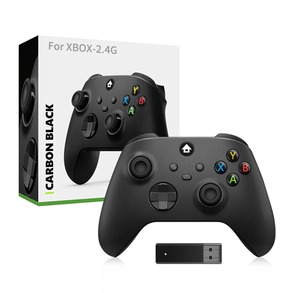 xbox series x手把 副廠xbox手柄 附接收器 磨砂黑 2.4G 通用電腦 PC STEAM xboxone