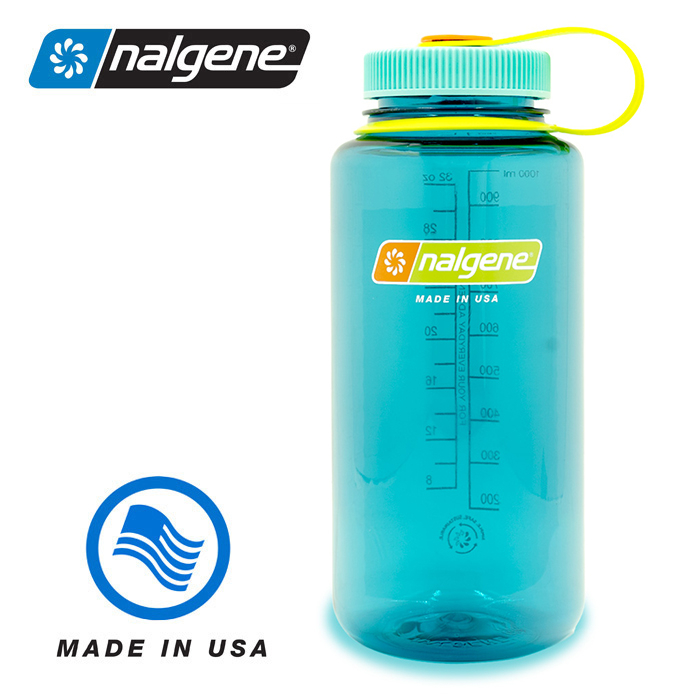 【Nalgene 美國】寬口水瓶 運動水壺 1000cc 蔚藍色 (2020-0432)