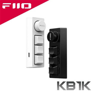 【FiiO臺灣】KB1K外接多媒體音樂控制器自定義按鍵功能/熱插拔機械軸體/RGB燈效