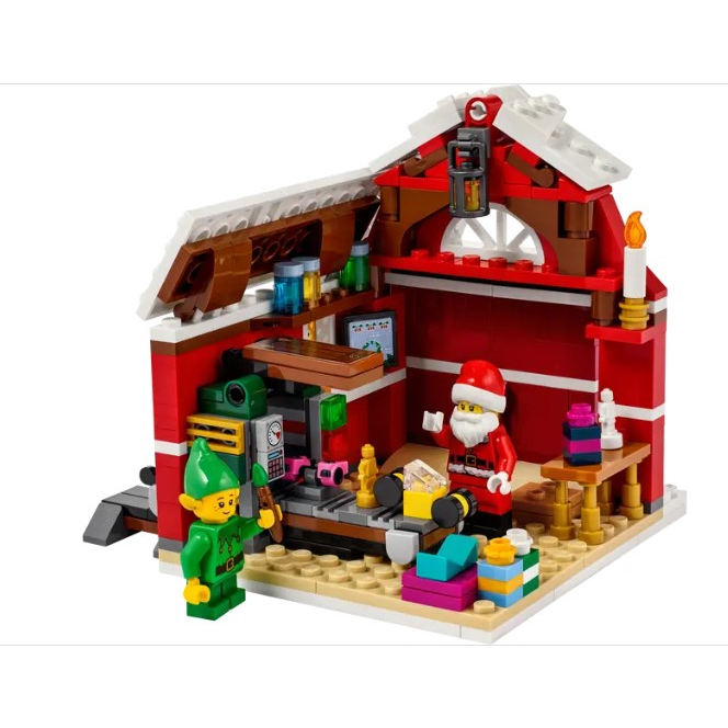 快樂買 樂高 LEGO 40565 Santa’s Workshop 聖誕小屋 小金人