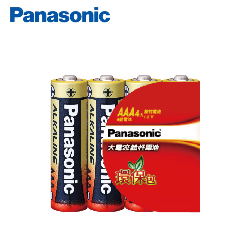 【Panasonic】國際牌 鹼性電池4號4入