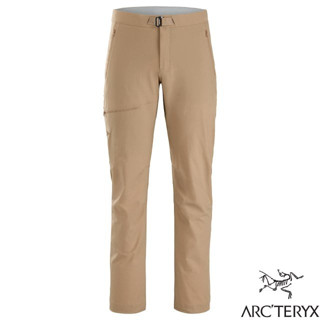 【ARCTERYX 始祖鳥】男款 輕量彈性耐磨軟殼長褲 Gamma.登山健行褲.休閒長褲 帆布棕 X000007247