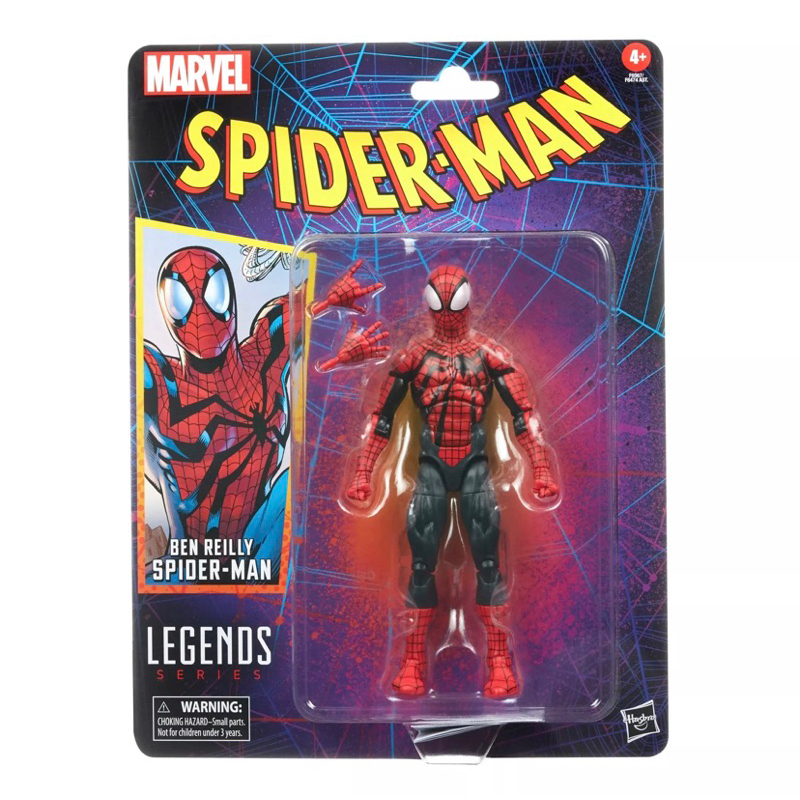 正版 代理 全新 現貨 Marvel Legends 猩紅蜘蛛人 蜘蛛人 復古吊卡 班萊利 Ben Reilly 新素體