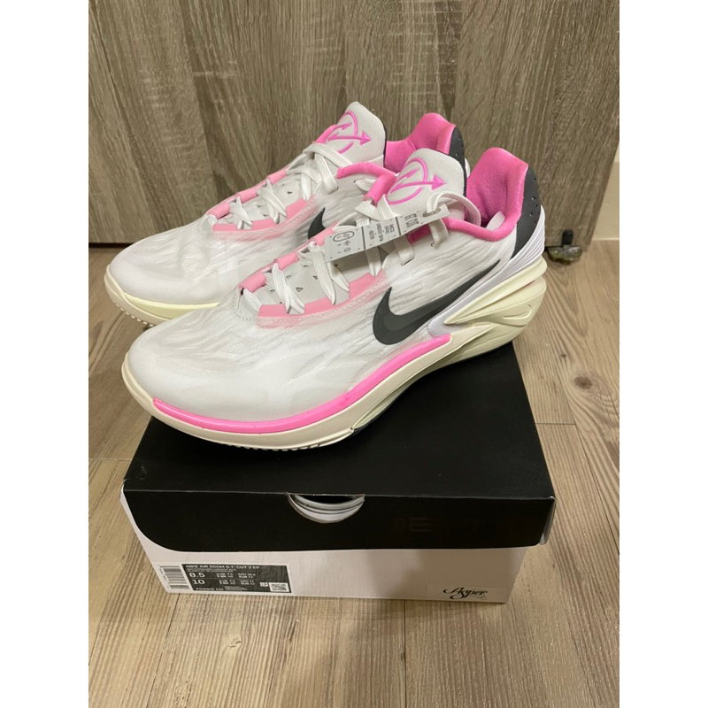 Us8.5 NIKE AIR ZOOM GT CUT 2 EP 白粉紅 籃球鞋 FD9905-101