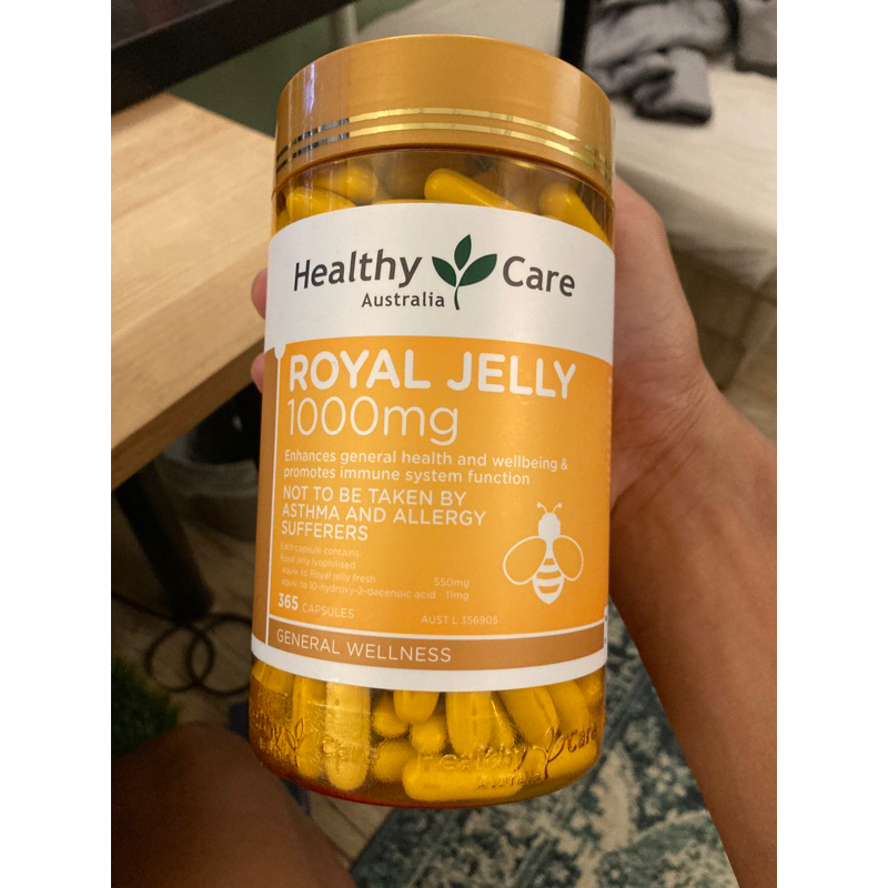 澳洲帶回 Healthy Care Royal Jelly 蜂王乳膠囊 1000mg 365 顆