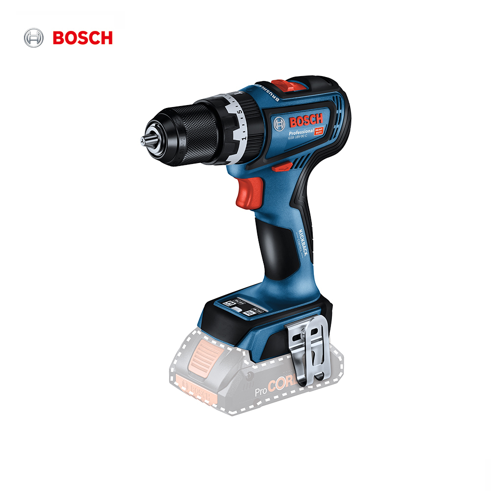 BOSCH 博世 18V 鋰電免碳刷震動電鑽 GSB 18V-90 C (空機)｜ASTool 亞仕托