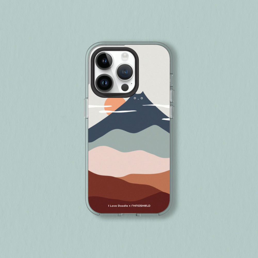 犀牛盾 適用iPhone Clear透明防摔手機殼∣ilovedoodle系列/貓咪山