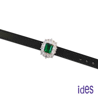 ides愛蒂思鑽石 歐風彩寶系列設計款手環手鍊項鍊/雅致綠