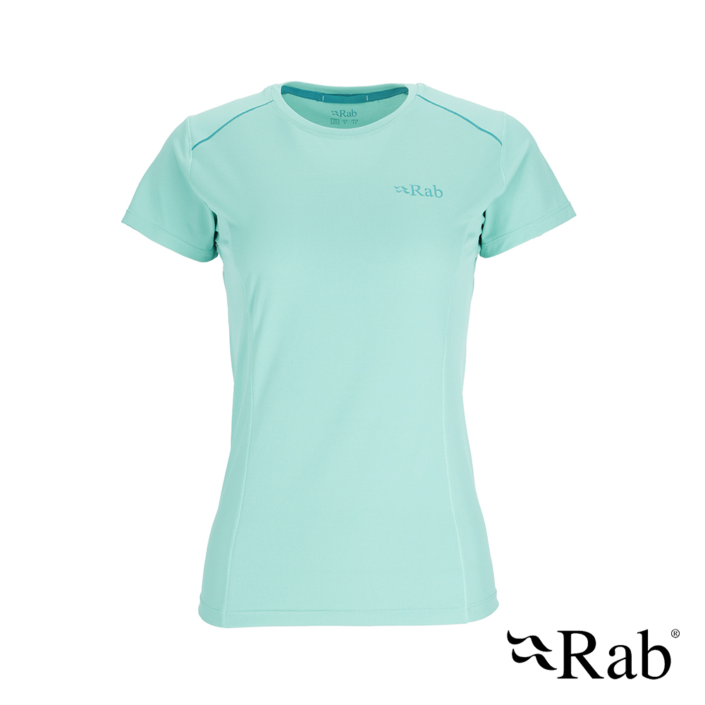 伊凱文戶外 Rab Force Tee Wmns 圓領短袖透氣排汗衣 女款 融冰 #QBL06