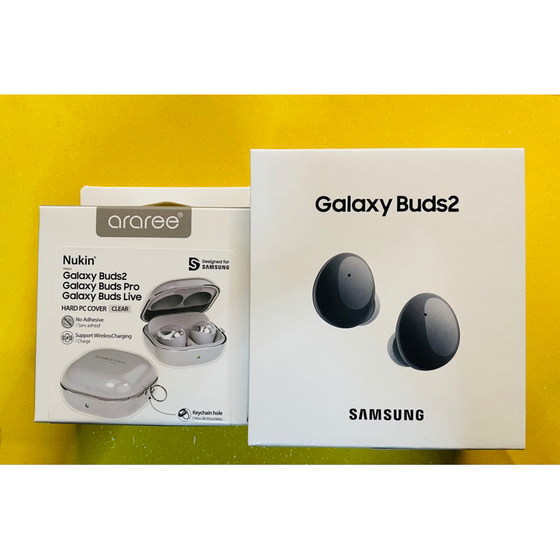 三星  SAMSUNG Galaxy Buds2 R177 真無線藍牙耳機 石墨黑 全新品送保護殼