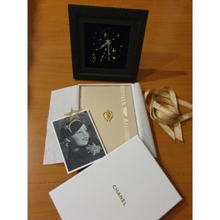 Chanel 香奈兒 獅子頭 筆記本 VIP周邊 收藏品 +送星座相框(天秤座)