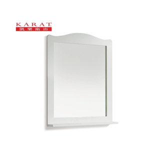 《金來買生活館》KARAT 凱樂衛浴 NF-4958 木框鏡附平台 化妝鏡 浴室衛浴鏡子 浴鏡 鏡子