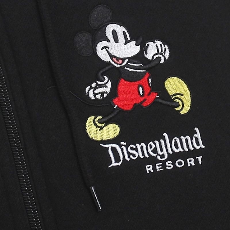 🌟正品🌟Disney米奇Mickey迪士尼🌿100%純棉🍀黑色M、S號 刺繡 拉鍊連帽外套 全新進口現貨