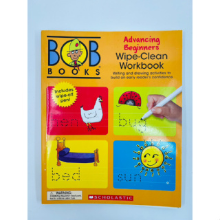 【Abc's書店】Bob Books Wipe-Clean Workbook: Advancing Beginners