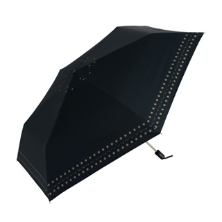 【Hoswa雨洋傘】芯卉綻放 加大23吋手開折疊傘 全遮光抗UV 防風 遮陽 降溫 <防曬大傘> 現貨黑色
