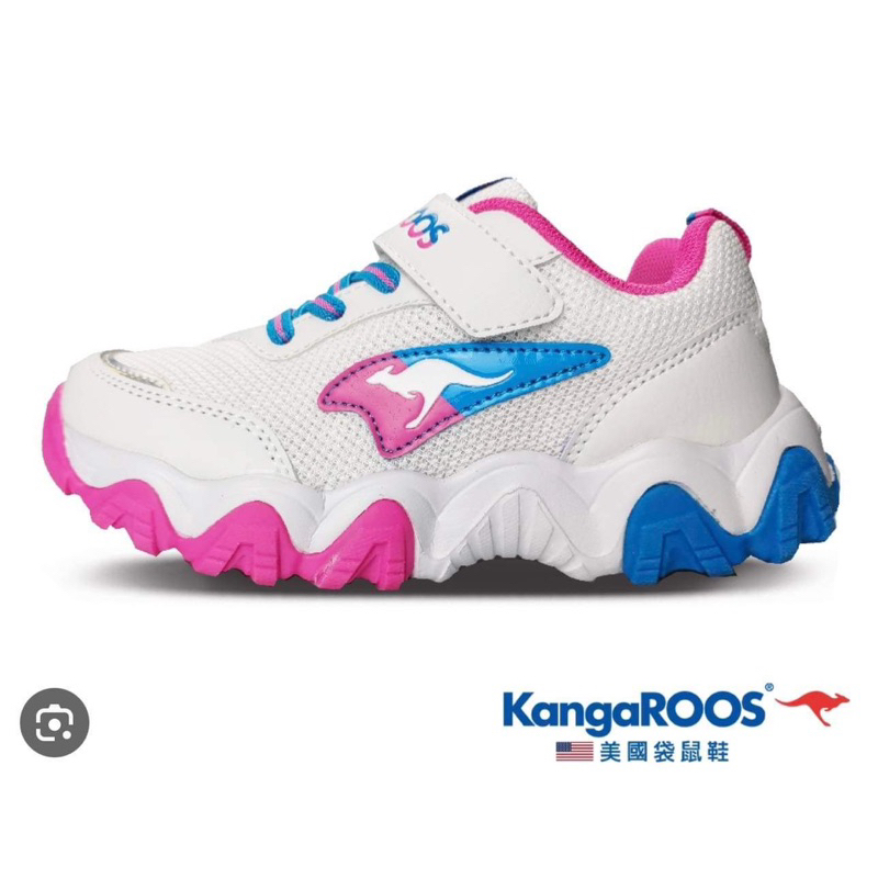 麻糬鞋屋👟KangaROOS美國袋鼠 女童輕量運動跑鞋Kk21123 特價590元