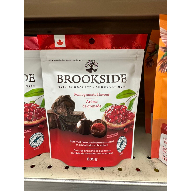 Brookside 夾心巧克力 紅石榴/藍莓/杏仁牛奶巧克力/杏仁黑巧克力