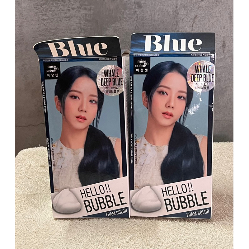 韓國 泡泡染 魅尚萱 4B鯨魚藍 美強生 染髮劑 護髮染 Hellobubble